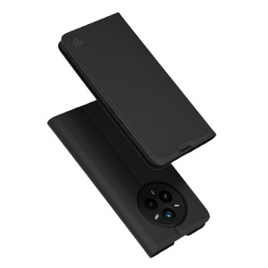 Husa pentru Realme 14 Pro+, SKYDDAR INNOVATION, Prestige, tip Carte cu Portofel Interior, Negru, set cu sticker