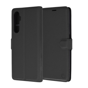 Husa pentru Realme C65 tip Carte, cu Portofel Interior, Finisaje Premium, SKYDDAR Leather Wallet - Negru