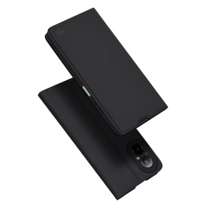 Husa pentru Realme C67 4G, SKYDDAR INNOVATION, Magskin Book, tip Carte cu Portofel Interior, set cu sticker, Negru
