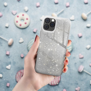 Husa pentru Samsung Galaxy A13 4G din silicon lucios, Skyddar Shining - Argintiu - Img 3