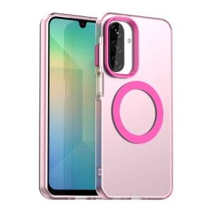 Husa pentru Samsung Galaxy A17 5G, MagSafe, Antisoc, set cu sticker, CandyCase, Roz