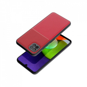 Husa pentru Samsung Galaxy A22 5G din silicon, anti soc, flexibila, set cu sticker, Noble, Rosu - Img 3