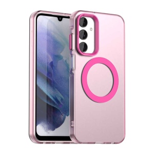 Husa pentru Samsung Galaxy A25 5G, MagSafe, Antisoc, set cu sticker, CandyCase, Roz