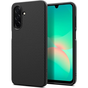 Husa pentru Samsung Galaxy A26 5G flexibila, Spigen Liquid Air, Negru