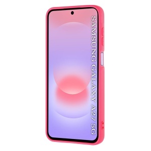 Husa pentru Samsung Galaxy A27 5G, SKYDDAR INNOVATION, din Silicon Catifelat, SoftElegance, set cu sticker, Fucsia - Img 2