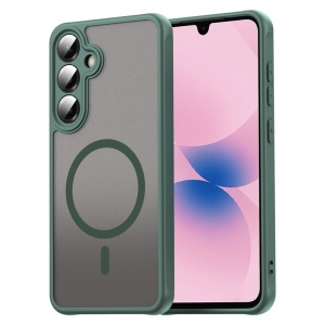 Husa pentru Samsung Galaxy A27 5G, SKYDDAR INNOVATION, HaloFrost MagSafe II, Antisoc, set cu sticker, Verde