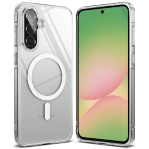 Husa pentru Samsung Galaxy A36 5G / Galaxy A56 5G, Ringke, Fusion MagSafe, Antisoc, Compatibila Incarcare Wireless, Transparenta