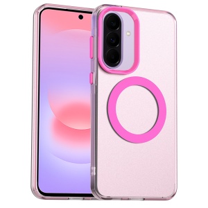 Husa pentru Samsung Galaxy A37 5G, MagSafe, Antisoc, set cu sticker, CandyCase, Roz
