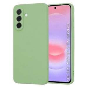 Husa pentru Samsung Galaxy A37 5G, SKYDDAR INNOVATION, din Silicon Catifelat, SoftElegance, set cu sticker, Verde deschis