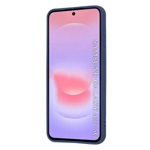 Husa pentru Samsung Galaxy A37 5G, SKYDDAR INNOVATION, din Silicon Catifelat, SoftElegance, set cu sticker, Bleumarin - Img 2