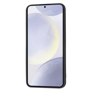 Husa pentru Samsung Galaxy S24 FE din Silicon Catifelat, Protectie Premium, Skyddar SoftElegance - Negru - Img 3