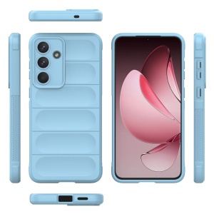 Husa pentru Samsung Galaxy S25 FE din Silicon Mat, set cu sticker, Magic Shield, Bleu - Img 2