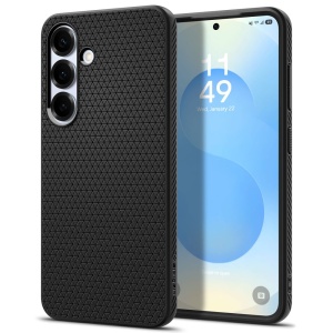Husa pentru Samsung Galaxy S25 flexibila, Spigen Liquid Air, Negru