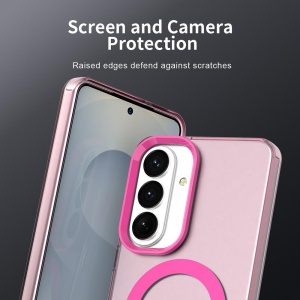 Husa pentru Samsung Galaxy S26 Edge, MagSafe, Antisoc, set cu sticker, CandyCase, Roz - Img 7