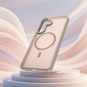 Husa pentru Samsung Galaxy S26 Edge, SKYDDAR INNOVATION, HaloFrost MagSafe II, Antisoc, set cu sticker, Auriu - Img 3