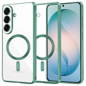Husa pentru Samsung Galaxy S26 Edge, SKYDDAR INNOVATION, Luxury Shield Magsafe, Protectie Antisoc, set cu sticker, Verde deschis