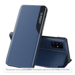 Husa pentru Samsung Galaxy S26 Edge, tip carte, set cu sticker, eFold, Albastru