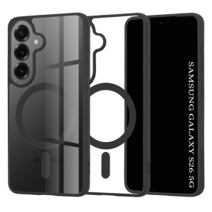 Husa pentru Samsung Galaxy S26, SKYDDAR INNOVATION, MagSafe Pro din silicon, set cu sticker, Negru