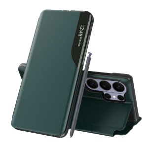 Husa pentru Samsung Galaxy S26 Ultra, tip carte, set cu sticker, eFold, Verde