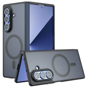 Husa pentru Samsung Galaxy Z Fold8 Ultra MagSafe, Antisoc, Finisaje Premium, PureFrost, set cu sticker, Negru frost