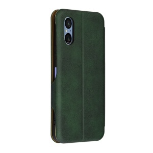 Husa pentru Sony Xperia 5 VI, SKYDDAR INNOVATION, Safe Wallet tip carte din Piele Ecologica, Suport Carduri, Inchidere Magnetica, Verde, set cu sticker  - Img 8