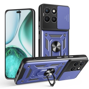 Husa pentru telefon, SKYDDAR INNOVATION, Honor X8c, CamShield, Antisoc, Inel Magentic, set cu sticker, Albastru
