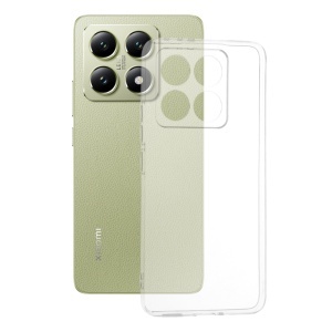 Husa pentru Xiaomi 14T, SKYDDAR INNOVATION, ClearGuard, din silicon transparent, set cu sticker, Transparenta
