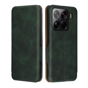 Husa pentru Xiaomi 15 Pro, SKYDDAR INNOVATION, Safe Wallet tip carte din Piele Ecologica, Suport Carduri, Inchidere Magnetica, Verde, set cu sticker