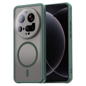 Husa pentru Xiaomi 15 Ultra, SKYDDAR INNOVATION, HaloFrost MagSafe II, Antisoc, set cu sticker, Verde