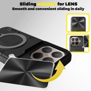 Husa pentru Xiaomi 15T Pro, SKYDDAR INNOVATION, CamGuard Pro, Inel Magnetic, Protectie Camera, set cu sticker, Mov - Img 4