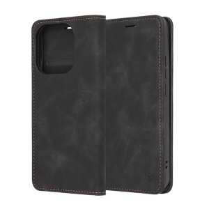 Husa pentru Xiaomi 15T, SKYDDAR INNOVATION, Confy Cover tip Carte din piele Eco Premium, cu Portofel Interior, set cu sticker, Negru - Img 9