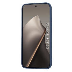 Husa pentru Xiaomi 15T, SKYDDAR INNOVATION, din Silicon Catifelat, SoftElegance, set cu sticker, Bleumarin - Img 3