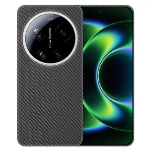Husa pentru Xiaomi 17 Ultra din fibra armid, Super Slim, Magsafe, set cu sticker, Aramid Fibe Magsafe, Negru