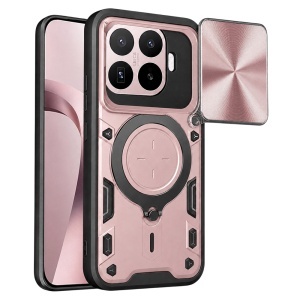 Husa pentru Xiaomi 17T, Inel Magnetic, Protectie Camera, set cu sticker, CamGuard Pro, Roz auriu