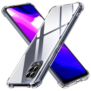 Husa pentru Xiaomi Mi 10 Lite , SKYDDAR INNOVATION, Shockproof Clear din Silicon Slim, Transparenta, set cu sticker