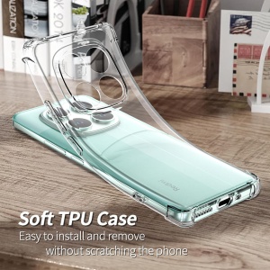 Husa pentru Xiaomi Poco F7 Pro, SKYDDAR INNOVATION, Shockproof Clear Silicone, Slim Silicon, Transparenta, set cu sticker - Img 3