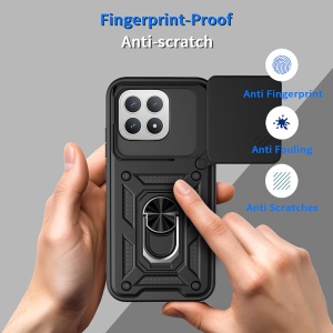 Husa pentru Xiaomi Poco F8 Pro, SKYDDAR INNOVATION, CamShield, Inel magnetic, set cu sticker, Negru - Img 3