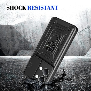 Husa pentru Xiaomi Poco X8 Pro Max, protectie camere, Inel magnetic, set cu sticker, CamShield, Albastru - Img 2