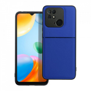 Husa pentru Xiaomi Redmi 10C din silicon, anti soc, flexibila, set cu sticker, Noble, Albastru