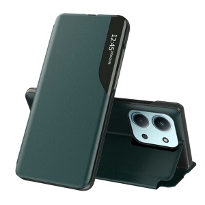 Husa pentru Xiaomi Redmi 15C 4G / Poco C85 4G / Redmi 15C 5G, tip carte, set cu sticker, eFold, Verde