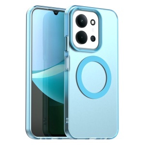 Husa pentru Xiaomi Redmi 15C 5G, MagSafe, Antisoc, set cu sticker, CandyCase, Albastru