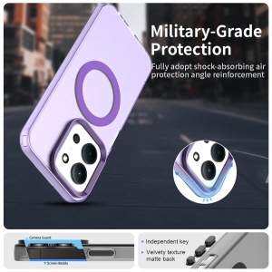 Husa pentru Xiaomi Redmi 15C 5G, MagSafe, Antisoc, set cu sticker, CandyCase, Mov - Img 5