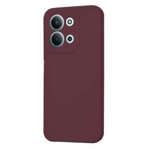 Husa pentru Xiaomi Redmi 15C 5G, SKYDDAR INNOVATION, din Silicon Catifelat, SoftElegance, set cu sticker, Bordo - Img 3
