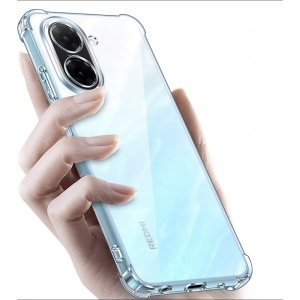 Husa pentru Xiaomi Redmi A5 4G, SKYDDAR INNOVATION, Shockproof Clear Silicone, Slim Silicon, Transparenta, set cu sticker - Img 4