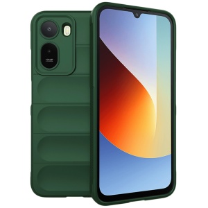 Husa pentru Xiaomi Redmi A7 Pro 4G din Silicon Mat, Antisoc, set cu sticker, Magic Shield, Verde