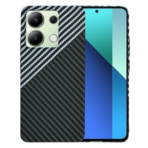 Husa pentru Xiaomi Redmi Note 13 4G, SKYDDAR INNOVATION, textura carbon, Carbonite FiberShell, set cu sticker, Gri,