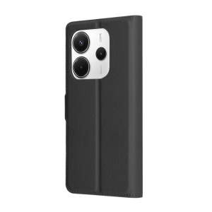 Husa pentru Xiaomi Redmi Note 14 4G tip Carte, cu Portofel Interior, Finisaje Premium, Leather Wallet - Negru  - Img 8