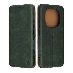 Husa pentru Xiaomi Redmi Note 14 Pro 4G / Poco F7, SKYDDAR INNOVATION, Pocket Safe, tip carte din Piele Ecologica, Suport Carduri, Inchidere Magnetica, set cu sticker, Verde - Img 8