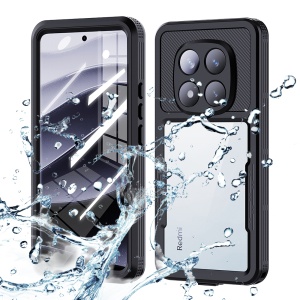 Husa pentru Xiaomi Redmi Note 14 Pro 5G / Poco X7, ShellBox, Waterproof IP68 Case, Full Body, Protectie Totala, Anti-Soc, Rezistenta la Apa si Praful, Negru