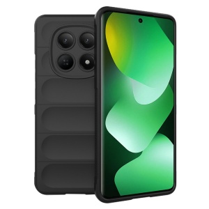 Husa pentru Xiaomi Redmi Note 15 4G, SKYDDAR INNOVATION, Magic Shield, din Silicon Mat, set cu sticker, Negru